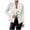 White, variant on biudgviw Womens Jackets for Work Long Sleeve Notch Neck Casual Blazer Button Textured Trendy Outwear Formal Business Tops Coat