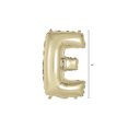 thumbnail image 2 of Way to Celebrate! Foil Letter Birthday Balloon, "E", Gold, 14in, 2 of 6