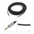 thumbnail image 2 of 3.5mm Auxiliar Cable Macho a Macho Auxiliar Audio Cable HiFi Auriculares Cable 33 Pies Nylon Trenzado para Teléfono Auriculares Altavoz Estéreo, Gris, 2 of 4