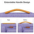 thumbnail image 5 of MOSISO Laptop Sleeve Carrying Case Compatible with 15-15.6 inch HP Dell Asus Acer Lenovo Notebook, 360 Protective Computer Handbag Briefcase with Handle, Purple, 5 of 6