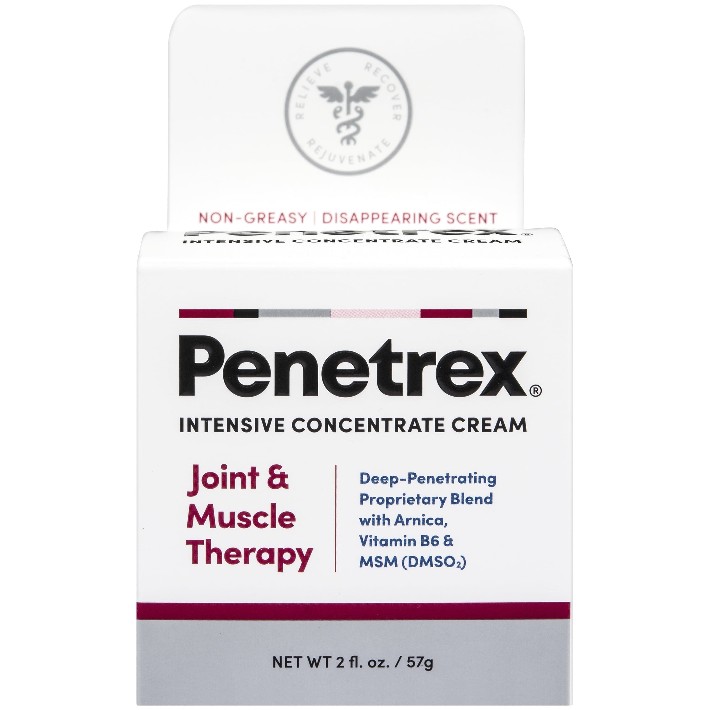 (2 pack) Penetrex Joint & Muscle Therapy Cream - Soothing Relief for Back, Neck, Hands, feet & Nerves, 2 fl oz