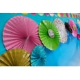 thumbnail image 4 of Confetti Hanging Paper Fans, 4 of 10