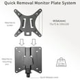 thumbnail image 2 of VIVO Black Adapter VESA Bracket Kit and Wall Mount for Monitor, Stand Attachment, 2 of 6