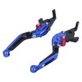 thumbnail image 4 of Par de palancas de embrague de freno extensibles plegables aptas para Yamaha XMAX 250 300 400 125 2018-2021 azul negro sin logotipo, 4 of 5