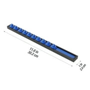 Hyper Tough 1/4-inch Drive Socket Rail Organizer, Blue