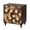Antique brown + Engineered Wood, variant on 30.31" Sideboard With With Honeycomb Pattern, Modern Accent Cabinet(lxf)
