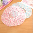 thumbnail image 4 of 5Packs Waterproof PEVA Elastic Reusable Shower Hair Cap Beauty Salon Spa Cooking, 4 of 15