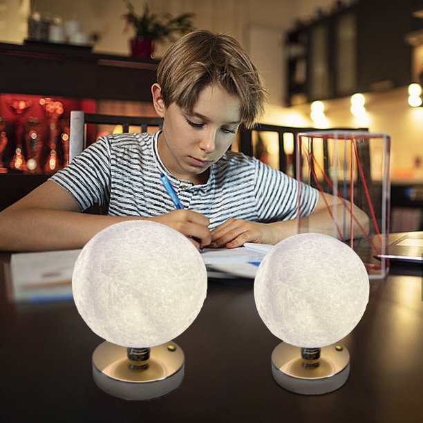 Fiudx Lámpara de Mesa de Metal, Control Táctil, Carga Inalámbrica, Brillo Ajustable, Fuente de Luz Led, Diseño de Ahorro de Energía, Decoración de Mesita de Noche, Luz de Ambiente de Bar, Color Blanc