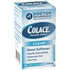 Colace Clear Soft Gels, Clear, 28 Count