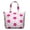 Flowers Dots, variant on Daisy Women's Large Weekend Travel Bag Moving Canvas Handbag Thick Double Layer Beach Weekend Travel Unisex Hospital Maternity Delivery with Toiletry Waterproof