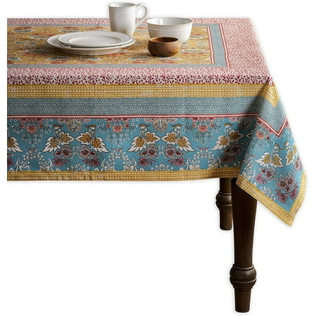 

Marquise 100% Cotton Tablecloth Kitchen Dining Table Cloth for Rectangle Tables Farmhouse Tabletop Cover for Parties Wedding Use Spring/Summer (60 x120 )