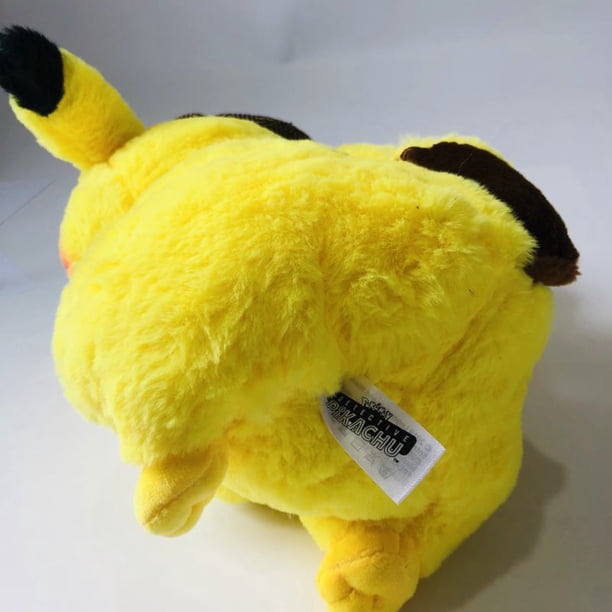 Una cosa Detective Pikachu Peluche Juguete 28cm Muñeco de Peluche Juego Película Versión Mismo Estilo Juguete Periférico Regalo Lindo Muñeco de Tela, Auténtico Juguete de Peluche Regalos vacaciones