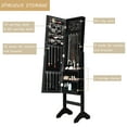 thumbnail image 5 of Gymax Black Mirrored Jewelry Cabinet Armoire New, 5 of 10