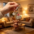 thumbnail image 4 of A Little Highland Cow for You Keychain, Emotional Support Highland Cow Keychain, With Inspirational Card for Friends Gift, G, 4 of 6