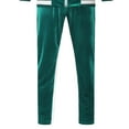 thumbnail image 5 of OGLCCG Two Piece Outfits Men's Velour Tracksuit Set Gym Training Full Zip Long Sleeve Sweatshirt And Long Sweatpants Casual Fall Winter Sports Tracksuits, 5 of 7