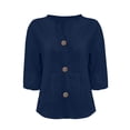 thumbnail image 4 of Mlzmgr Cotton Linen Shirts for Women Lightweight Collared Neck Button down Loose Fitted Shirts Womens Trendy, 4 of 6
