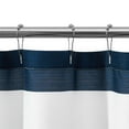thumbnail image 4 of Mainstays Blue Cabana Striped Printed 72" x 72" Ribbed Textured Shower Curtain, Polyester, 4 of 6
