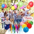 thumbnail image 3 of 15Pcs Punch Balloons with Rubber Strings 18 Inch Assorted Color Latex Punching Balloons Thick Interactive Bounce Balloons for Kids Party Favors Sensory Play Fine Motor Skills Development Use, 3 of 3