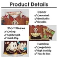 thumbnail image 5 of The Cuphead Show Men's Hawaiian Shirt Short Sleeve Button Down Shirts Tropical Holiday Beach Shirts, 5 of 7