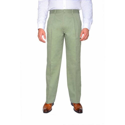 pleated khaki pants with cuffs