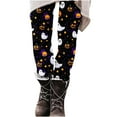 thumbnail image 5 of Idoravan Women's Yoga Pants Women's Stretch Pants Halloween Women's Printed Casual Yoga Pants Trousers White L, 5 of 5