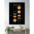 thumbnail image 2 of Phases Of The Moon Luna Poster Poster Wall Art, Modern Wall Decor For Living Room Bedroom, 8x12 UNFRAMED, 2 of 3