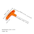 thumbnail image 2 of Llave hexagonal para bicicleta, llave Allen con mango en T, herramienta de reparación de llave hexagonal con extremo de bola de 2-10MM, 2 of 7