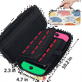thumbnail image 3 of Herdesigns Hedgehog Colorful Carrying Case for Nintendo Switch OLED Model 2021 & Switch 2017 with 20 Game Card Slots, Portable Travel Carry Case for Accessories and Console, 3 of 8