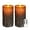 Pine Bark, variant on Flameless Candles Light, Set of 2 6"x3" Flickering Christmas Flameless Candles with Remote & Timer, Dimmable Real Wax Pillar Candles Battery Operated, Green Candles for Home Xmas Decor
