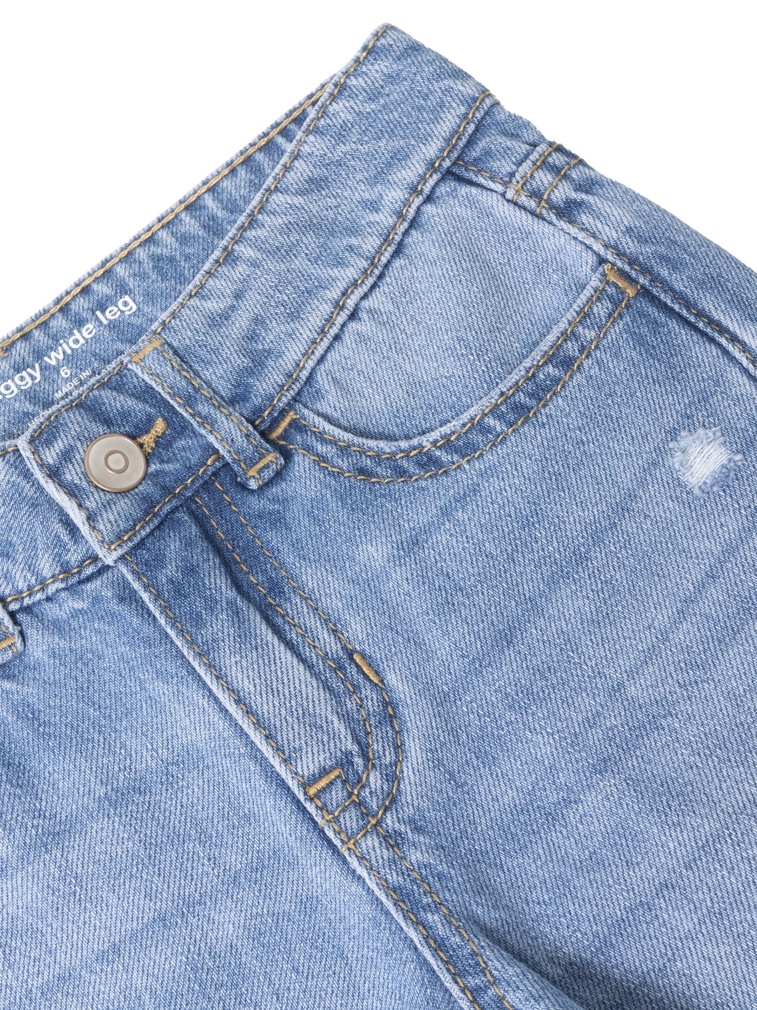 Wonder Nation Girls Baggy Wide Leg Jean, Sizes 5-18