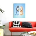 thumbnail image 4 of Lsque Bluey Pattern Decorative Picture – Unique Modern Wall Art, Ready-to-Hang Canvas Print for Home (Vertical), 4 of 6