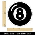 thumbnail image 2 of 8 Eight Ball Billiards Pool Self-Inking Rubber Stamp Ink Stamper - Purple Ink - Mini 1/2 Inch, 2 of 7