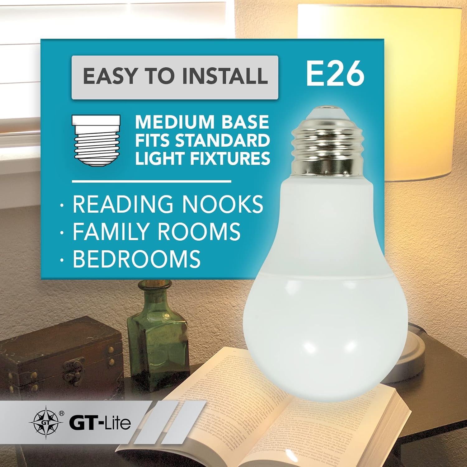 FEFEFW-10 Pack Soft White LED Light Bulbs, 60W Equivalent,9 watts 3000K, A19 Shape, E26 Medium Base,Standard Household Llightbulb for Lamps, Living Room, Bedrooms