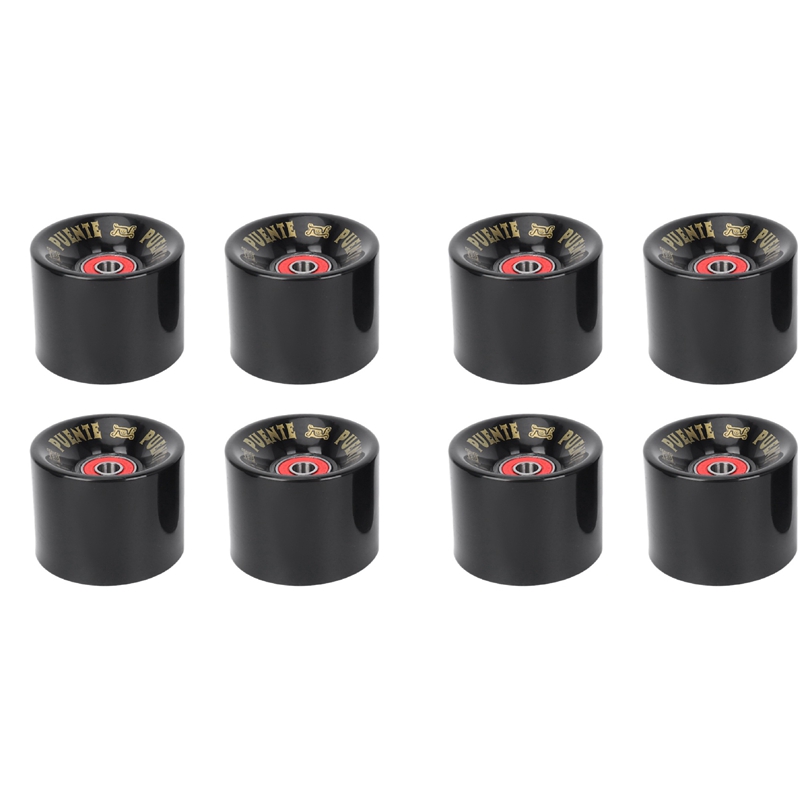 PUENTE 8Pcs/Set Cruiser Skateboard Wheels PU Wheels Long Board Cruiser Wheels with ABEC9