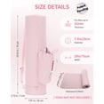 thumbnail image 2 of WANDF Puffy Yoga Mat Bag with Wet Pocket & Side Pocket Fits Tumblers with Handle, Full-Zip Pilates Bag Gym Bags for Women Men, Yoga Mat Carrier Storage Bag for Gym Exercise Pilates (Pink Bag), 2 of 9