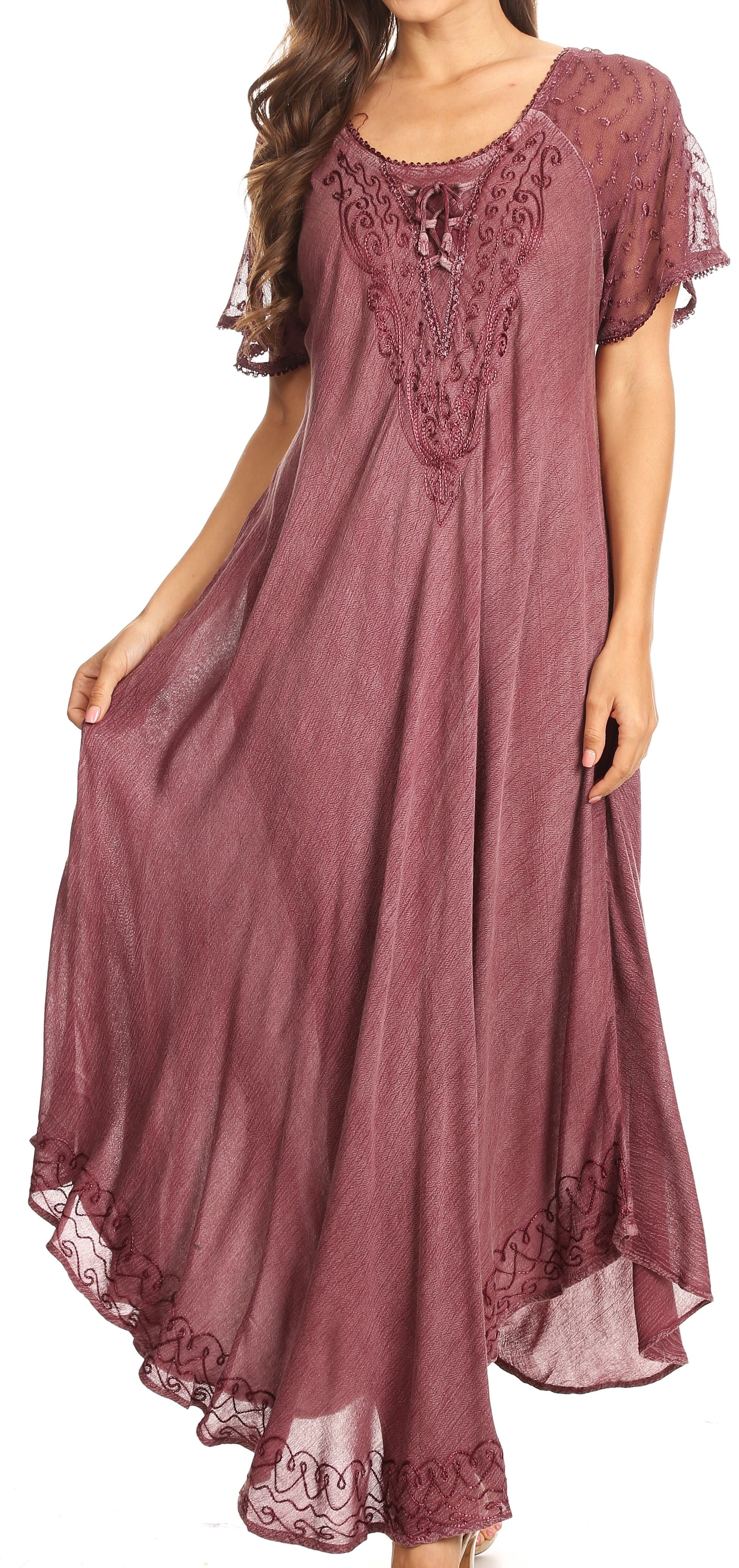 embroidered caftan