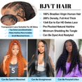thumbnail image 3 of Cabello humano Wigs BJVT Deep Wave con encaje frontal, 28 pulgadas, densidad del 200%, 3 of 6