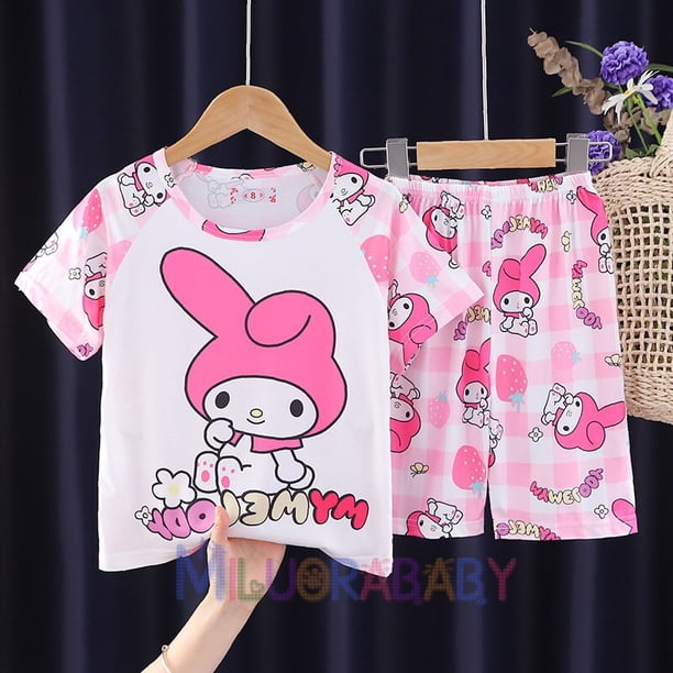 Pijamas de Pokémon para niños y niñas, traje de manga corta de dibujos animados, ropa de dormir informal, conjunto de ropa de casa, trajes de verano qym unisex