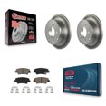 thumbnail image 1 of Transit Auto Rear Coated Disc Brake Rotors and Ceramic Pads Kit for Car 2010-2013 Kia Soul KGC-101828, 1 of 11