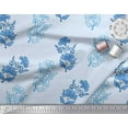 thumbnail image 2 of Soimoi Rayon Fabric Leaves & Floral Block Fabric Prints by Yard 56 Inch Wide, 2 of 3