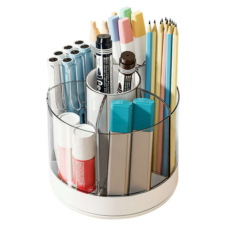 Acrylic Pen Holder Transparent Pen Organizer Clear Pen Container Makeup  Brushes Organizer Pencil Storage Box Office Organizer - AliExpress