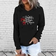 thumbnail image 2 of Sudaderas con cremallera de Navidad Gibobby para Mujer Casual manga larga divertido esqueleto Impreso negro XL, 2 of 5