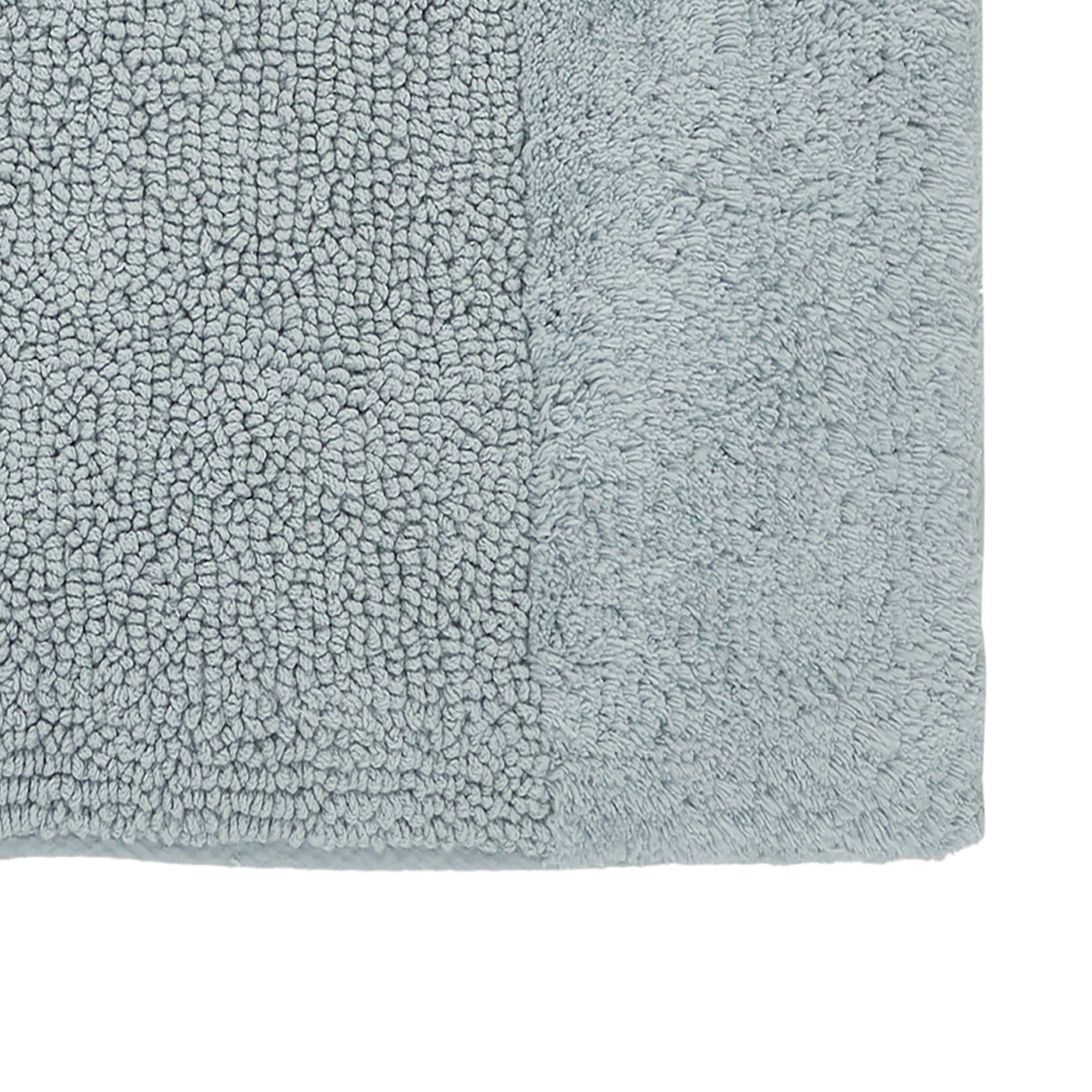 Better Trends 5 Piece Bathroom Rug Set, 100% Cotton, Extra Soft Tufted Bath Mat, Water Absorbent & Non Slip Bath Rug, (Blue) Granada Collection