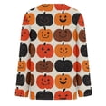 thumbnail image 3 of DORKASM Halloween Women's Shirts Long Sleeve Skeleton Basic Shirt Round Neck Pumpkin Spooky 2026 Tops Ghost Graphic Fall Winter Lounge T Shirt Ginger 2XL, 3 of 3