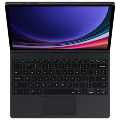 Samsung Keyboard Book Cover Case with Track Pad for Galaxy Tab S9+/S9 FE+ (Plus) - Black