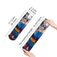 thumbnail image 2 of Salouo Cool Cat In Sunglasses Pattern Unisex Middle Tube Socks,Middle-Finger Knee High Socks Over The Calf Tube Stocking Crew Stockings for Women and Men Tube Socks, 2 of 8
