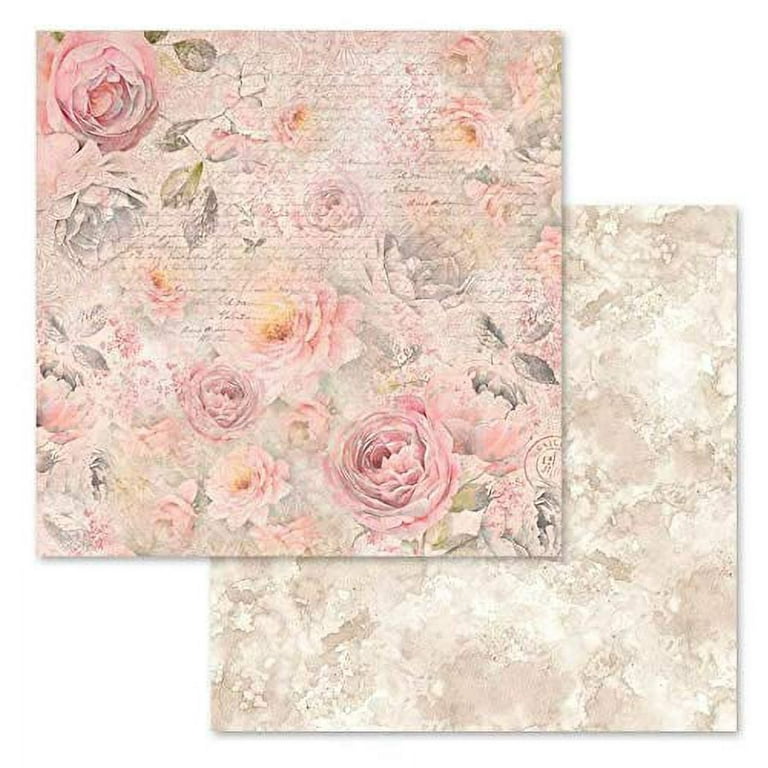 おすそ分けファイル♡ スタンペリア・Shabby Rose♡ A5サイズ♡ Stamperia Intl Double-Sided Paper AIF9 Pad-Shabby Rose, 30.5