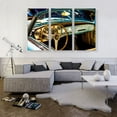 thumbnail image 2 of ARTCANVAS Old Car Interior Home decor Canvas Art Print - Size: 60" x 40" (1.50" Deep) (3-Piece), 2 of 9