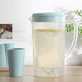 thumbnail image 4 of Estbridge Housoutil 1X Plastic Water Pitcher with Lid  2.2L/77oz  Blue, 4 of 4