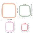 thumbnail image 5 of KHBUAB Embroidery Hoop Multi Color Needlework Tools Craft Projects 4 Pieces Various Sizes, 5 of 8